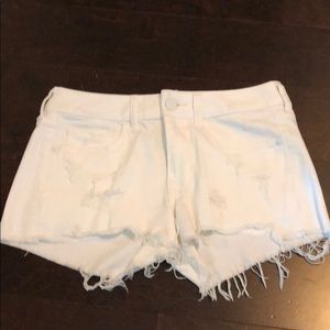 Express white denim shorts. Worn once